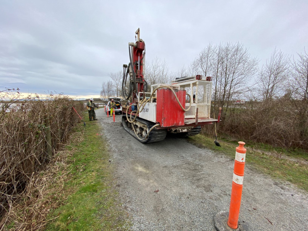 Drilling as part of the geotechnical scope