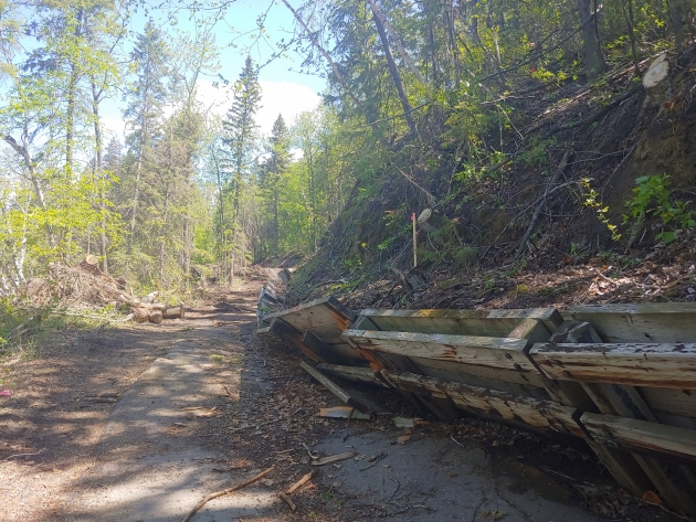 River Trail: Before stabilization