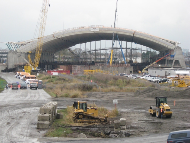 Oval under construction