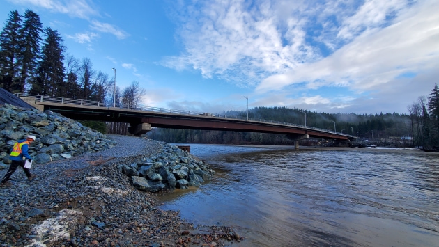 The completed Haisla bridge