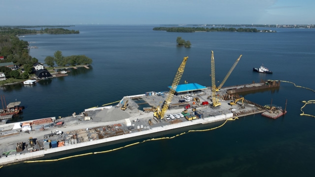 Construction view of the Marysville terminal