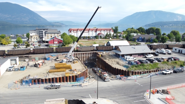 Ross Street Widening construction