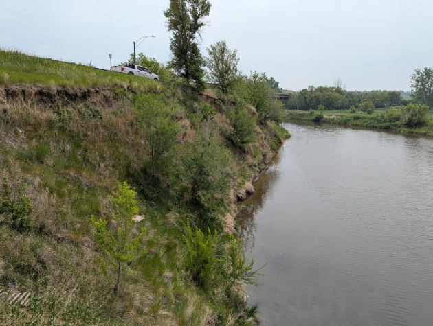 Erosion and slumping