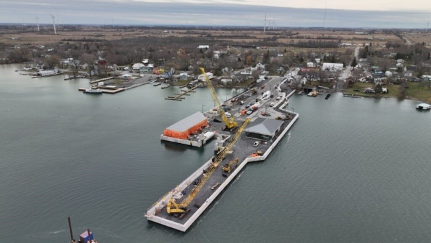 Marysville Ferry Terminal under construction