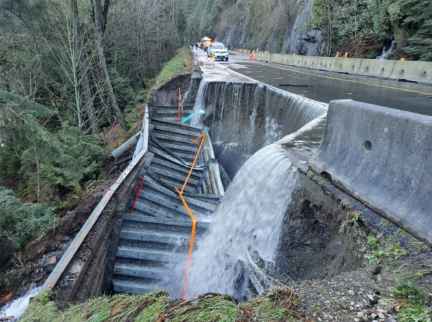 Malahat Tunnel Hill Flooding